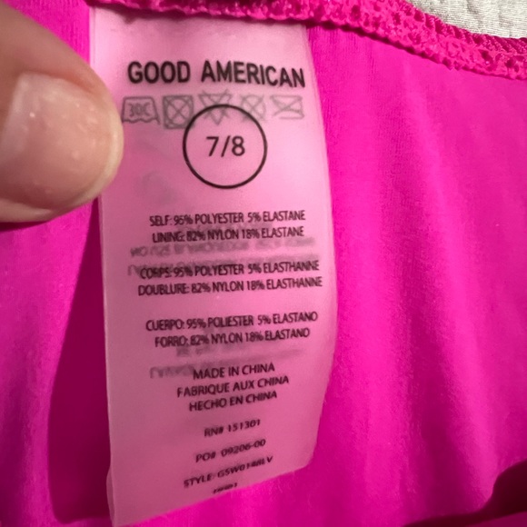 Good American Always Fits Bikini Set in Hawaiian Pink Size 4X - Picture 7 of 10